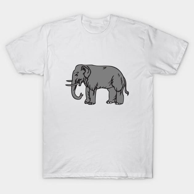 Elephant T-Shirt by linesdesigns